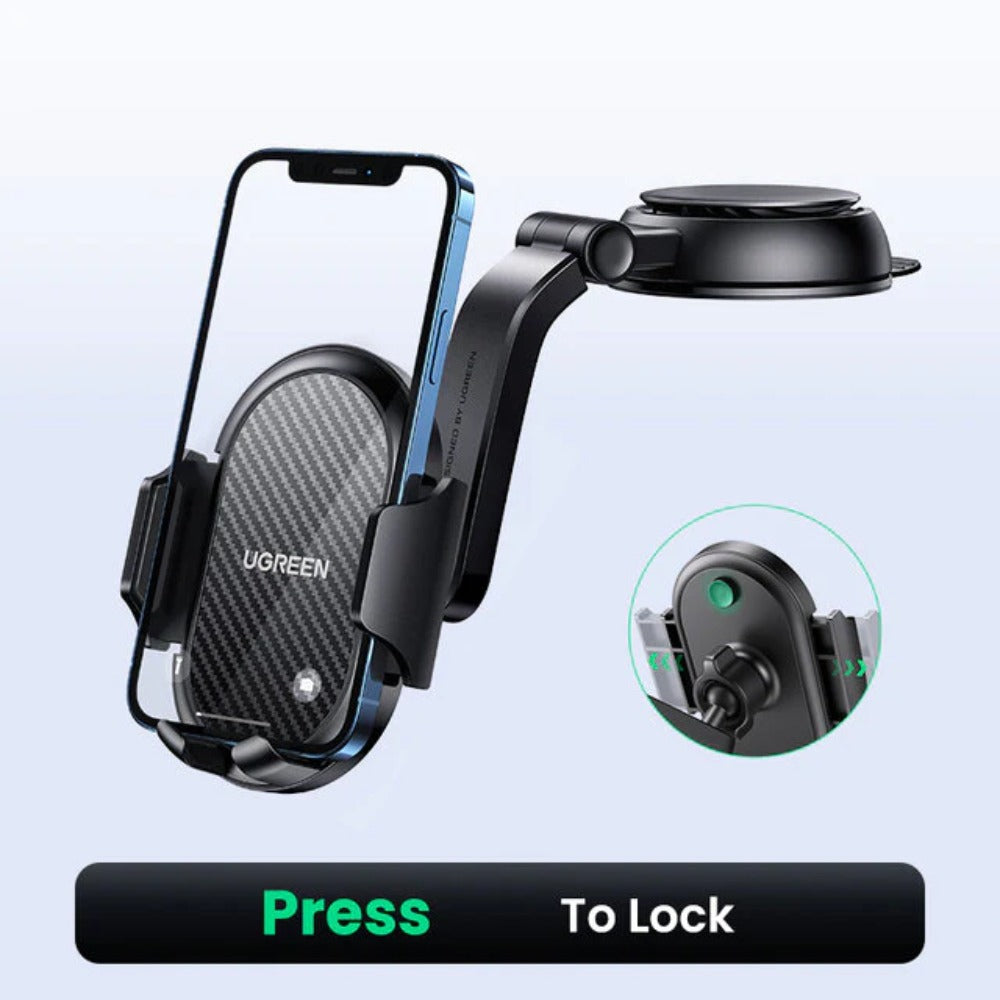 Waterfall Suction Cup Car Phone Holder for iPhone 14/13 Pro, Samsung, Xiaomi