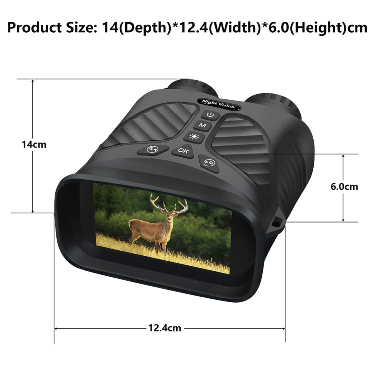 2.5k Night Vision Binocular Telescope with 8x HD Zoom and Multilingual Support