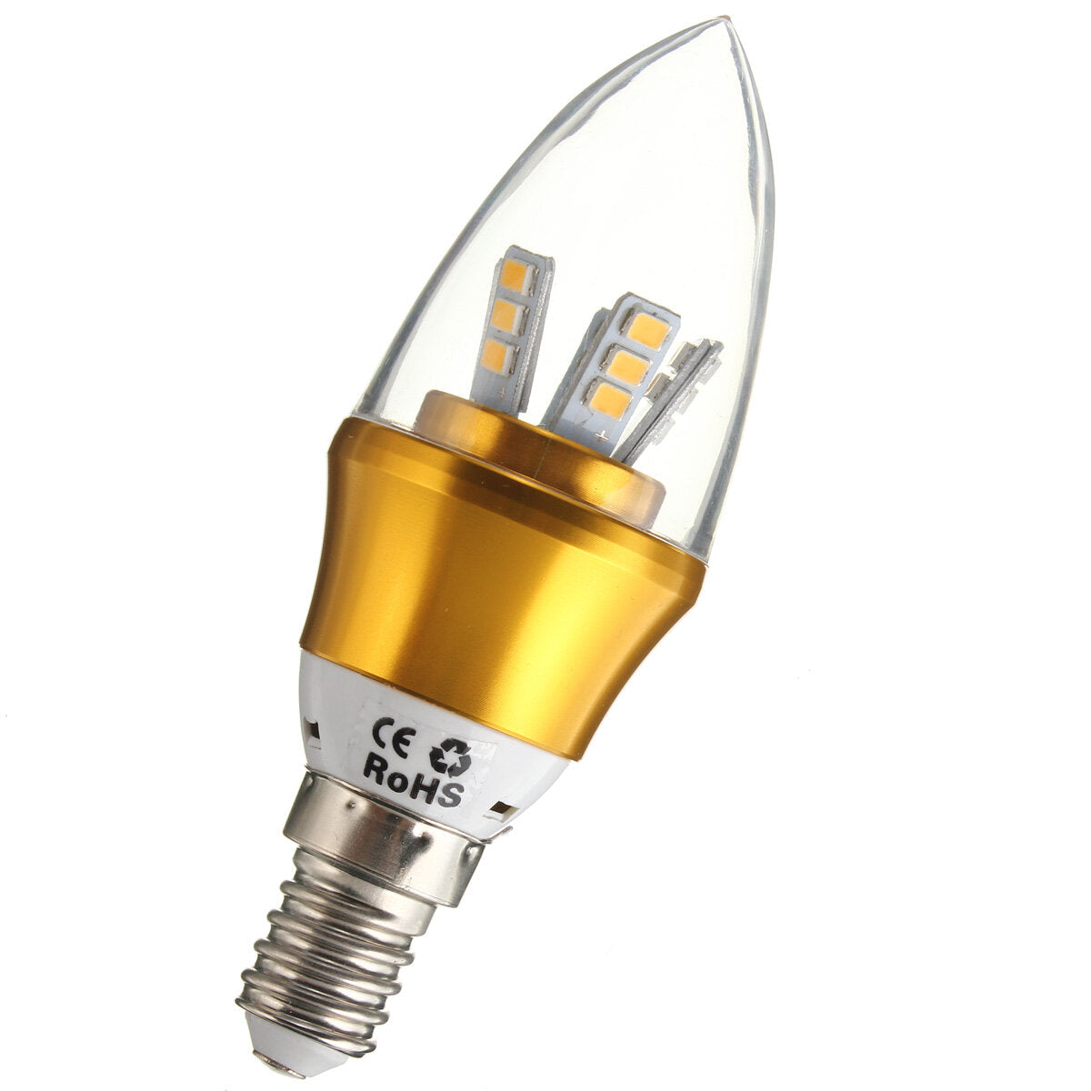 10W 220V Dimmable LED Candle Bulb for Chandeliers, Desk Lamps, Wall Sconces