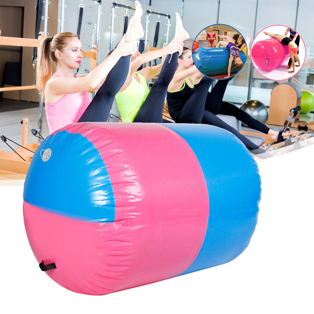 100x85CM Inflatable PVC Roller for Fitness, Gymnastics, Yoga, Therapy, and Physio Exercise