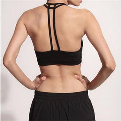 Shockproof Push Up Yoga Bra - Double Strap, Backless, Sexy Running Sports Vest Top