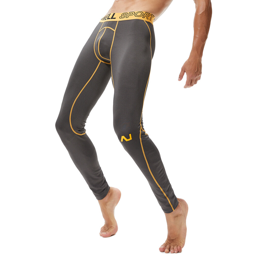 Men's Elastic Sport Gym Compression Tight Pants Underwear