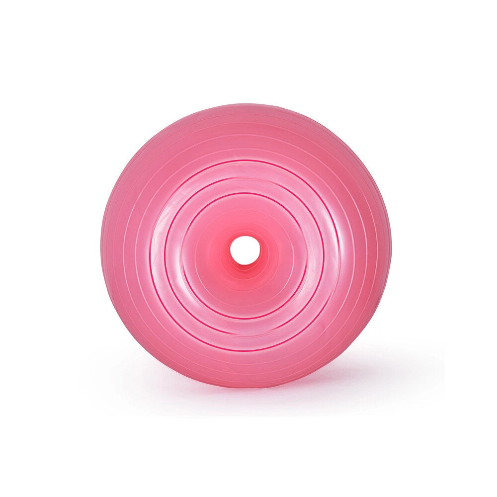 50cm Anti-Burst Donut Yoga Ball with Pump - Anti-Slip Fitness, Pilates, Gym, Massage Exercise Ball