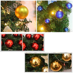 2.7M LED Christmas Rattan Garland - Green Artificial Xmas Tree Decoration Wreath