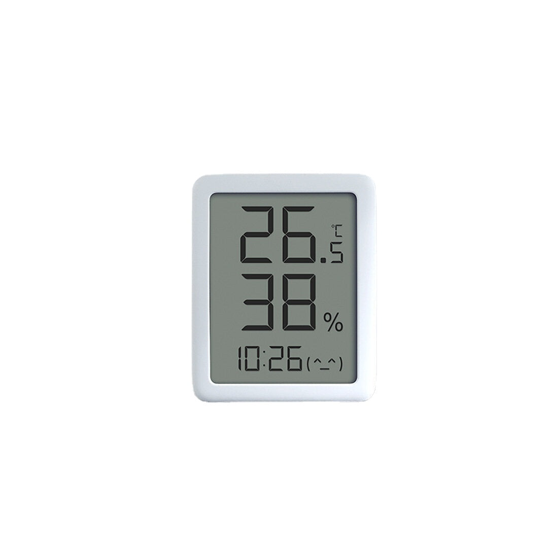 2PCS Miaomiaoce E-ink LCD Thermometer Hygrometer Clock - Large Digital Display, Temperature & Humidity Sensor