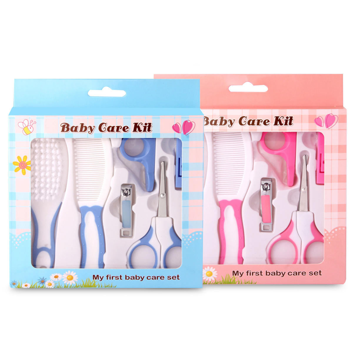 6-Piece Baby Grooming Kit: Nail Clipper, Scissors, Brush, Comb & Health Care Essentials for Infants & Kids