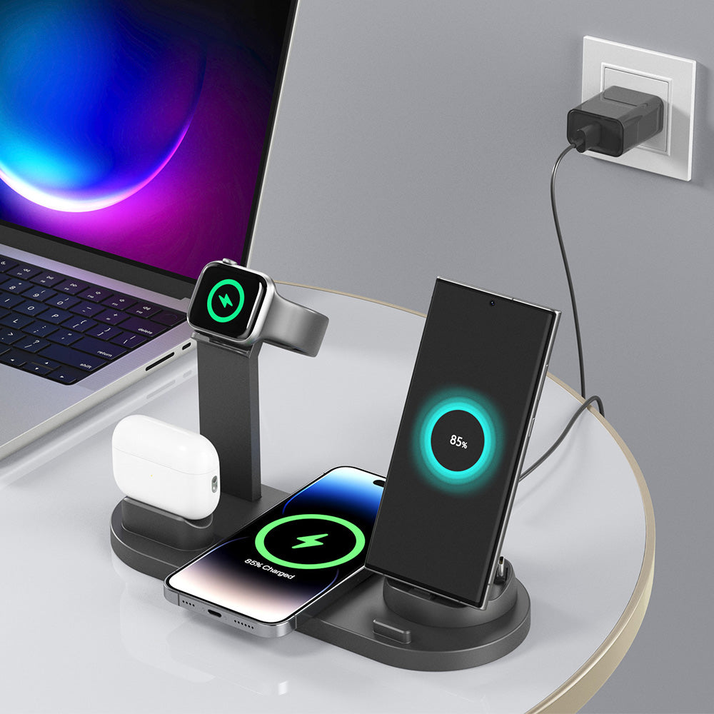 Fast Wireless Charger Pad & Stand for iPhone, Samsung, Huawei, AirPods, Watch