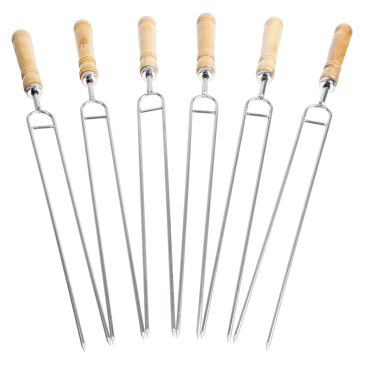 Extendable Stainless Steel Marshmallow Roasting Stick Set - Dual Forks for Outdoor BBQ and Kitchen Use