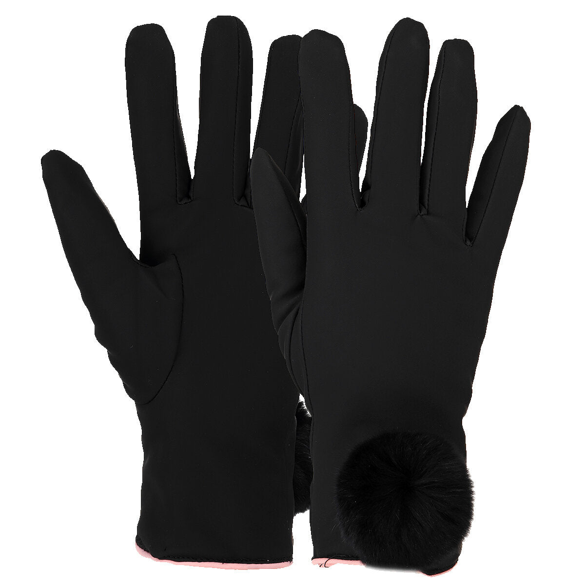 Elegant Winter Touch Screen Warm Full Finger Cotton Skiing Gloves