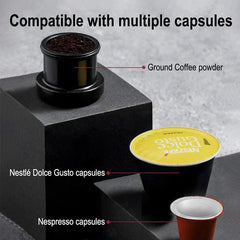 Portable Coffee Machine Adapter & Storage Bag for Nespresso/Dolce Gusto - Outdoor Use