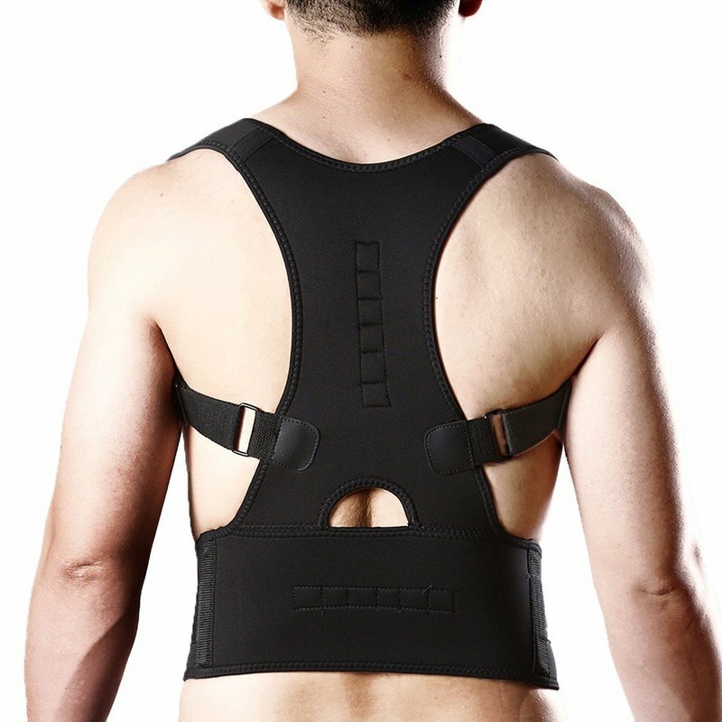 Adjustable Magnetic Posture Corrector Back Belt - Lumbar Support & Anti-Hunchback for Men & Women