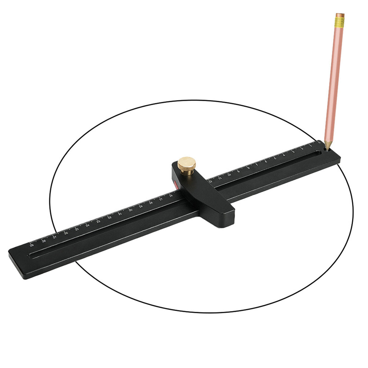 Multifunctional Circle Drawing Ruler for DIY Carpentry & Precise Projects