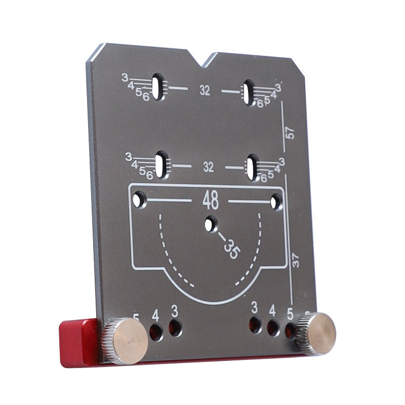 35mm Aluminum Alloy Hinge Jig for Concealed Hinges - Carpentry Tool, Drill Guide Locator for Woodworking Cabinet Door Installation