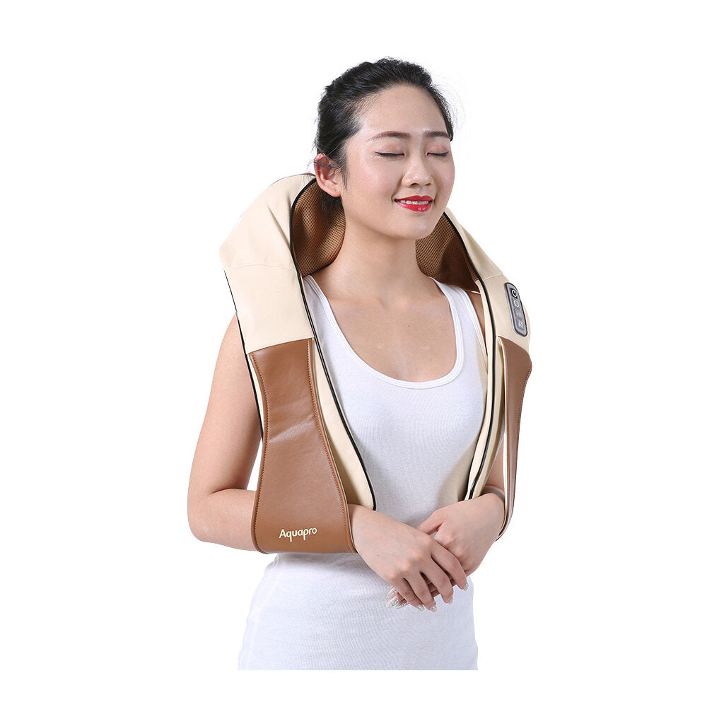 U-Shape Shiatsu Back Neck Shoulder Massager with Infrared Heat, 4D Kneading for Car/Home Use