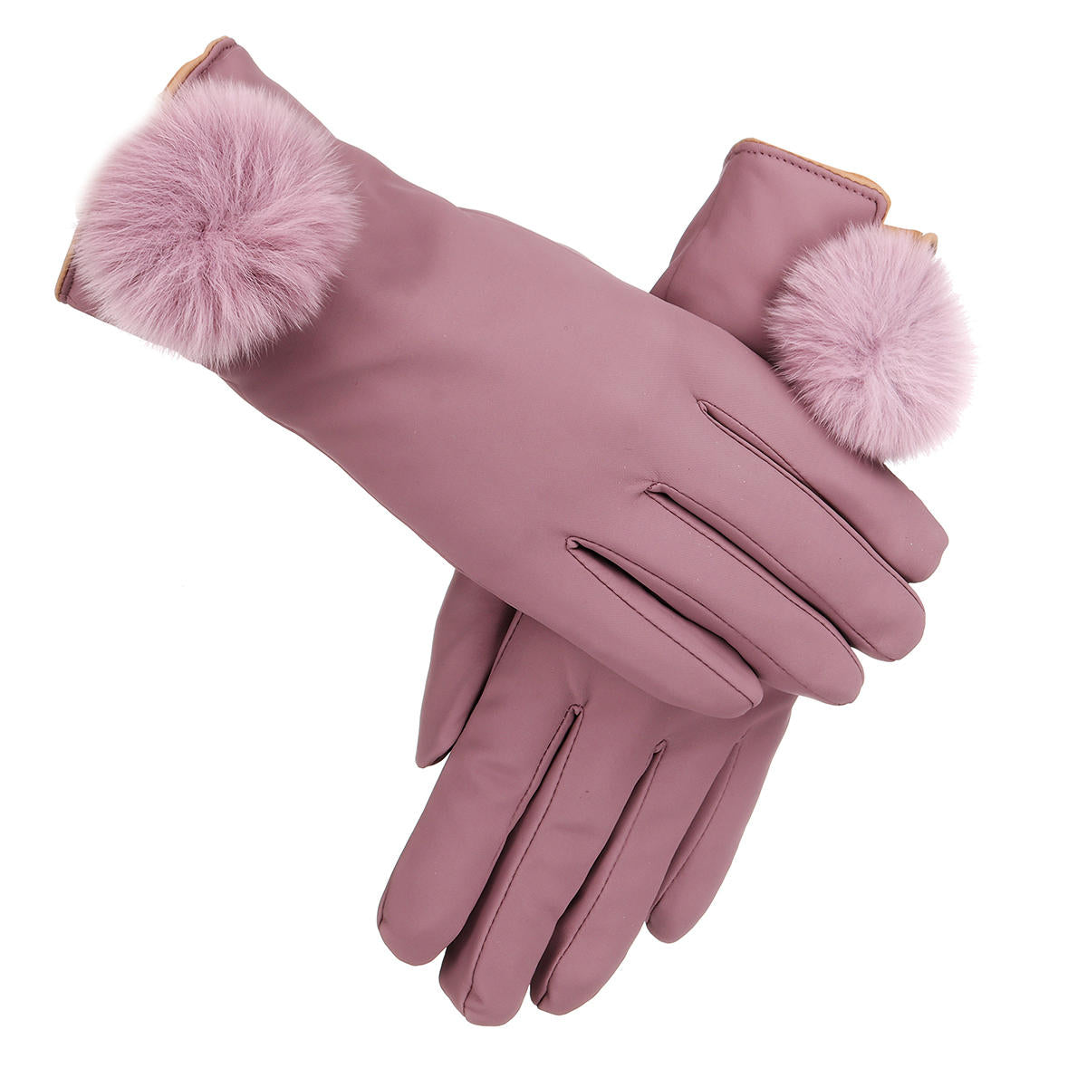 Elegant Winter Touch Screen Warm Full Finger Cotton Skiing Gloves