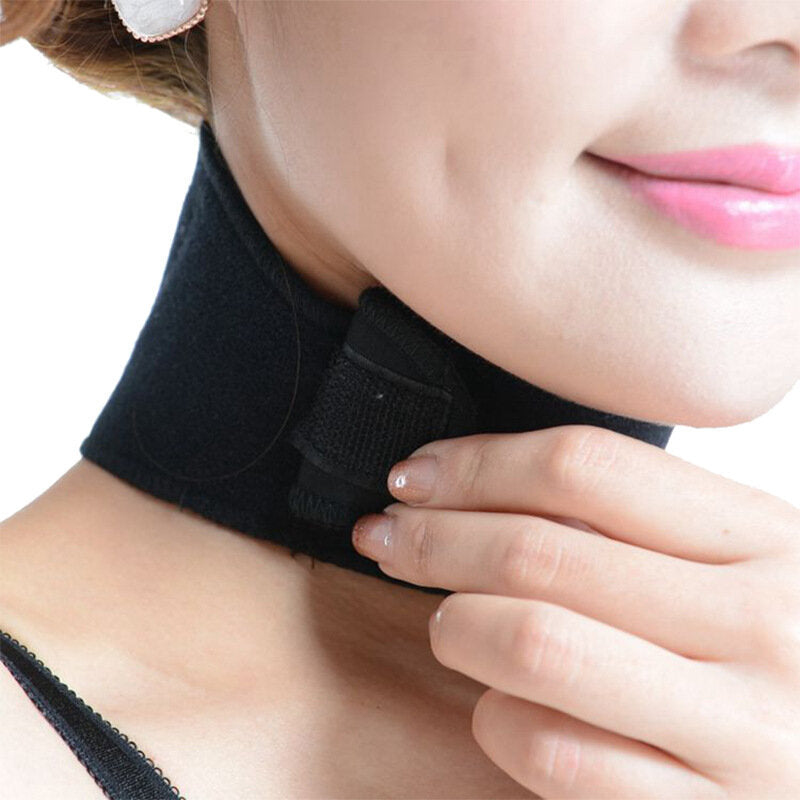 Infrared Tourmaline Neck Support Massager - Self-Heating Belt for Health Care and Pain Relief