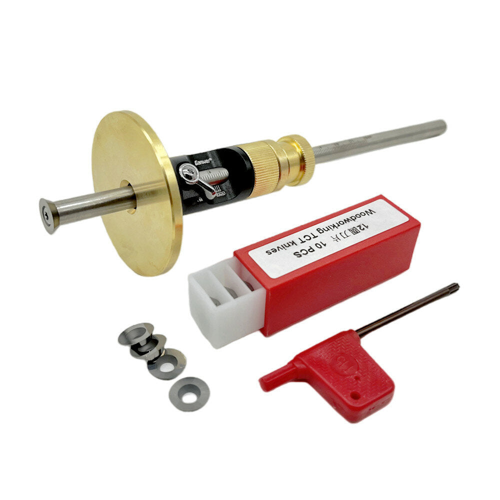 Woodworking Wheel Marking Gauge Kit with 10 Cutters - Carpenter Scribe Tool