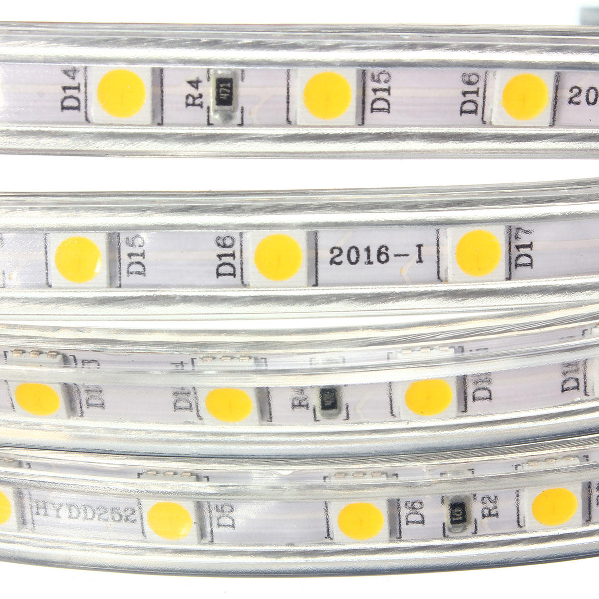 220V 14M 5050 LED SMD wasserdicht Outdoor flexible Band Seil Streifen Licht für Weihnachten