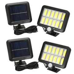 12 Grid Waterproof Solar Light with Body Sensor, Single/Three Mode, No Remote Control