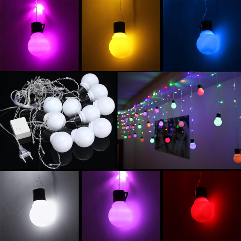 1.5M 10 Ball LED Fairy String Lights - Multicolor, Wedding/Party/Christmas Decor