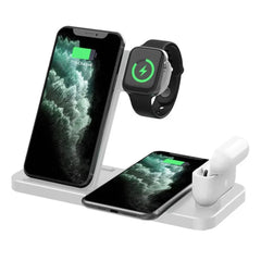 Fast Wireless Charger Dock for iPhone 15, Samsung, Huawei, Earbuds, Smart Watch