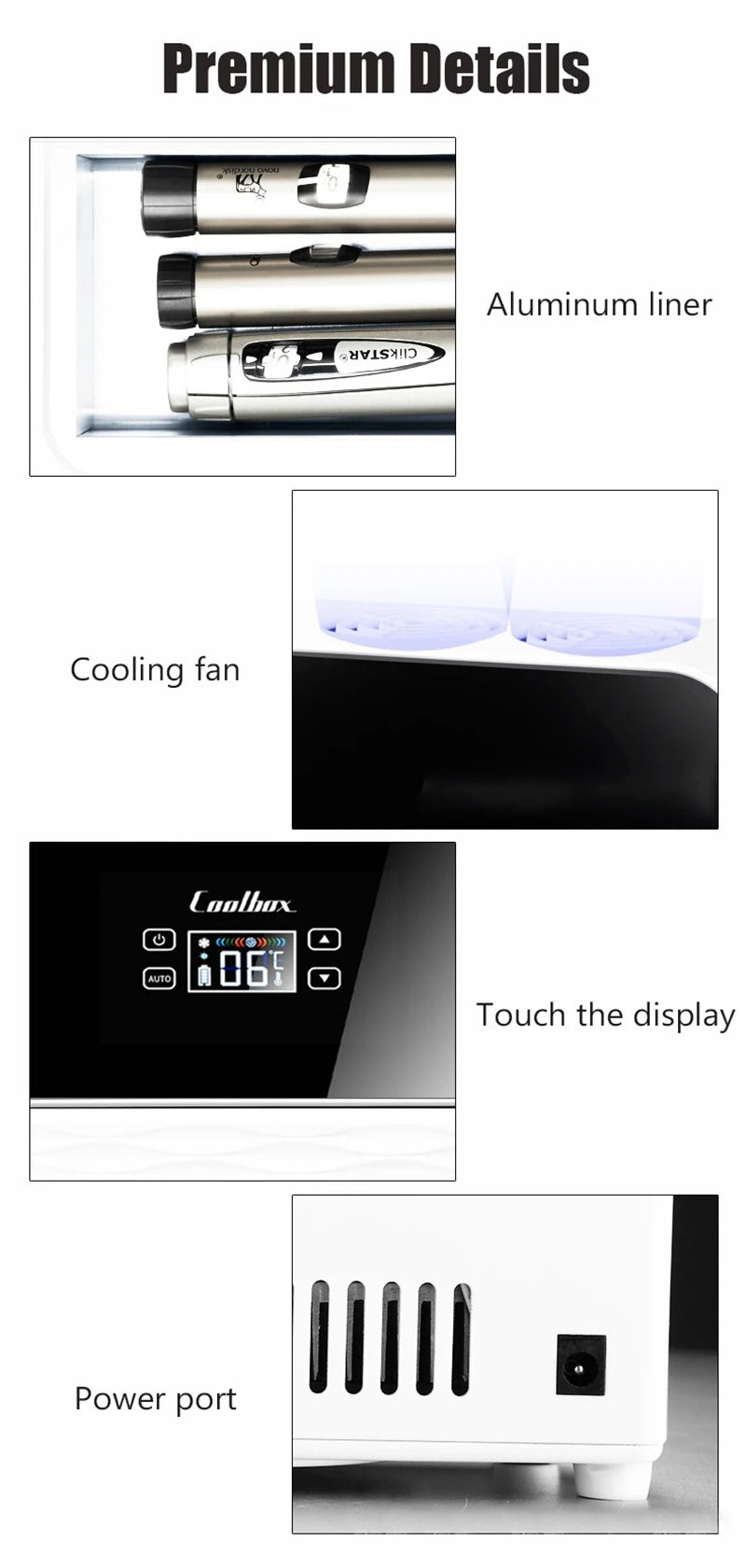 Portable Insulin Mini Fridge | Car USB Medicine Cooler | Private Pill Dispenser for Family Travel