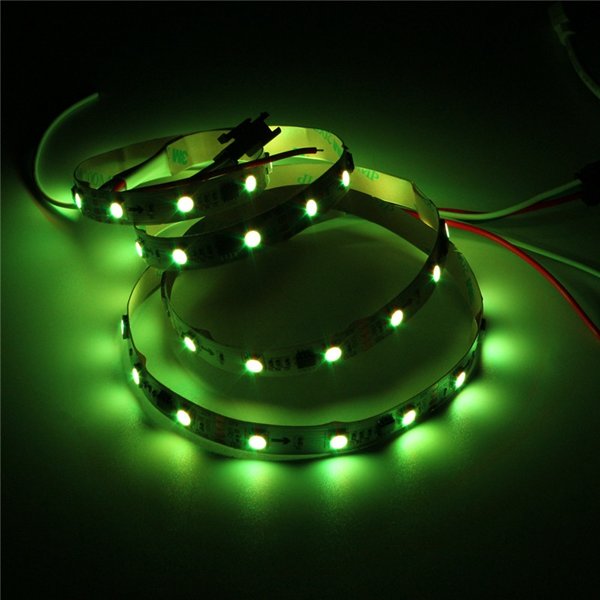 1M 9.6W DC 12V WS2811 48 SMD 5050 RGB LED Strip Light - Individually Addressable & Flexible