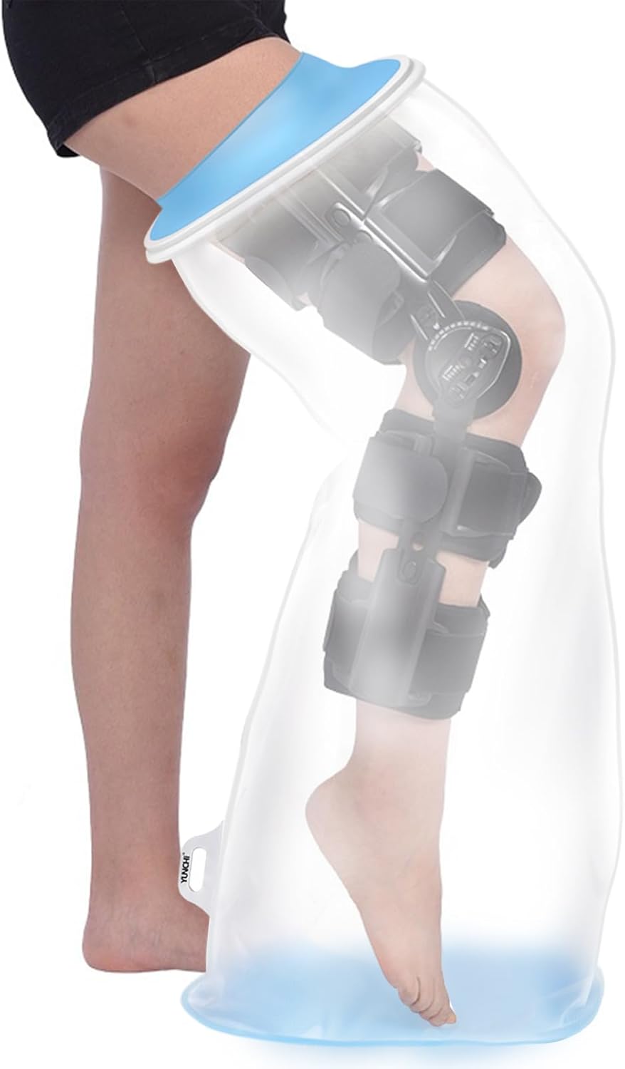 Upgraded Extra Wide Full Leg Cast Cover for Shower - Non-Slip, Reusable, Waterproof Protection