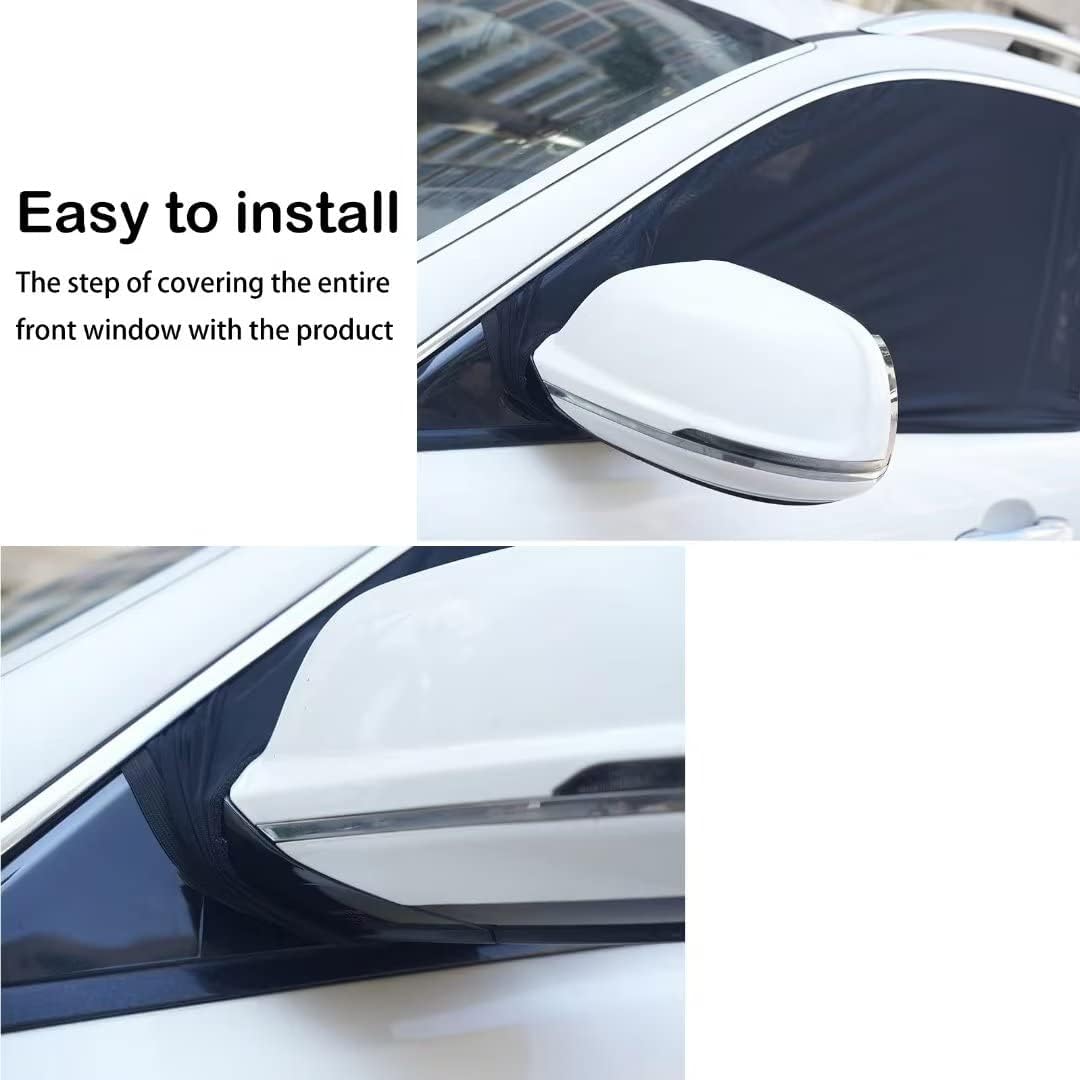 2-Pack Elastic Car Window Sunshades for SUV, Truck, Minivan - Breathable Mesh