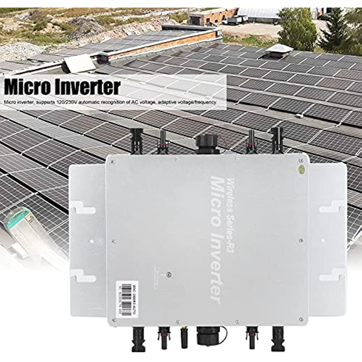 1600W Solar Grid Tie Micro Inverter System, Photovoltaic Power, Automatic Identification, IP65 Waterproof