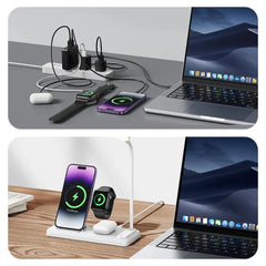 Fast Wireless Charger & Table Lamp for Qi-Enabled Phones, iPhone, Samsung, Xiaomi, AirPods, Smart Watches