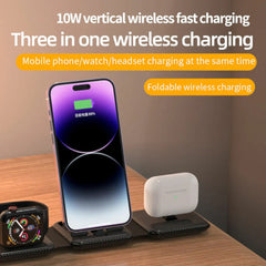 Fast Wireless Charger Pad for iPhone 13/14/Pro/Max, iWatch, AirPods, and Qi-Enabled Devices