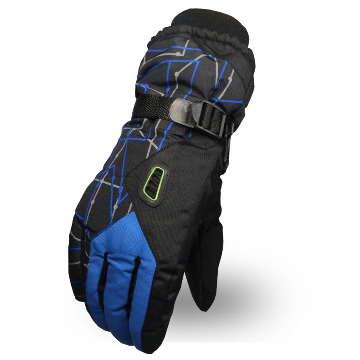 Men's Waterproof Thermal Winter Skiing Gloves - Warm Snowboard, Running, and Bike Mittens