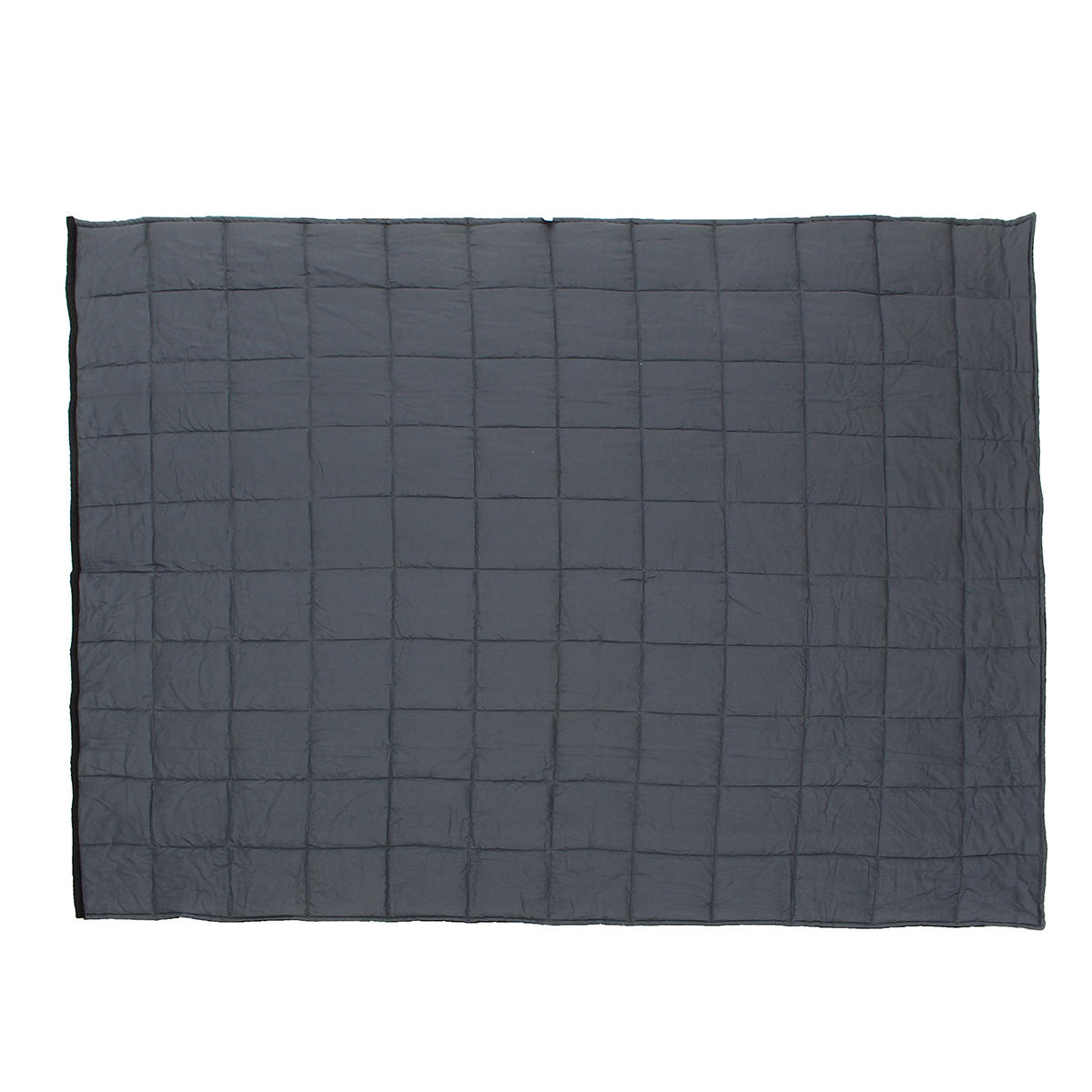 100x150CM Weighted Cotton Blanket for Sensory Relaxation - 4.5/7/9.5Kg, Black