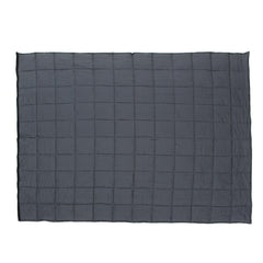 100x150CM Weighted Cotton Blanket for Sensory Relaxation - 4.5/7/9.5Kg, Black