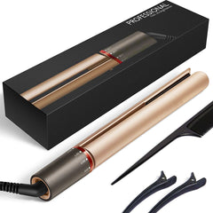 2-in-1 Professional Salon Hair Straightener & Curler Set, 250-450 DegreeF