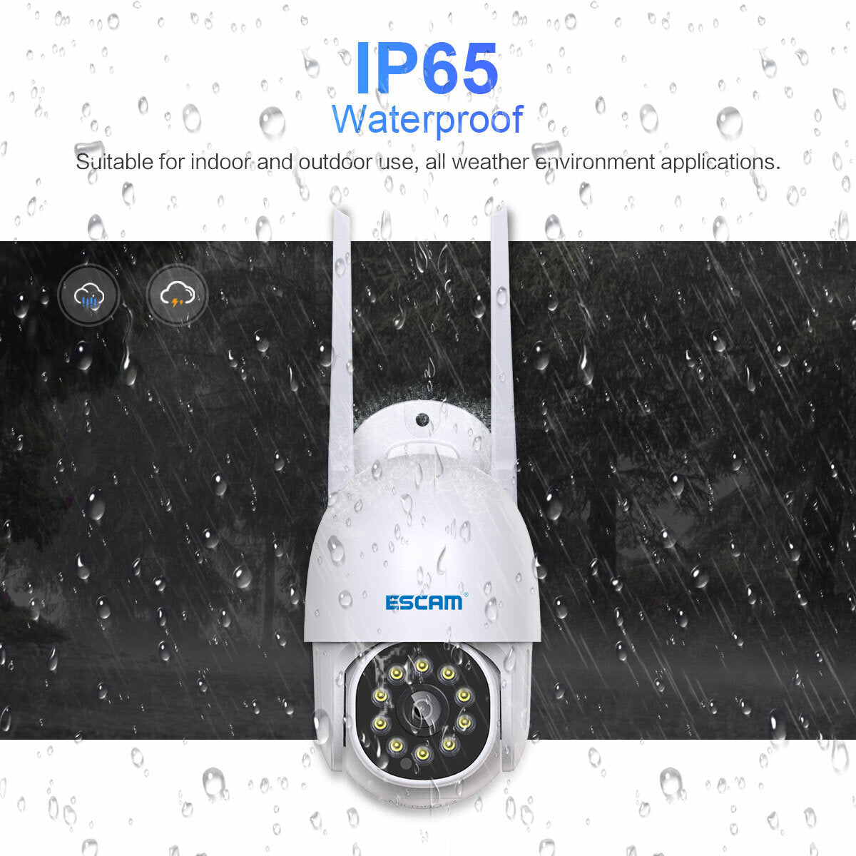 1080P WiFi IP Camera: Infrared Night Vision, Waterproof, Motion Detection, Auto Human Tracking