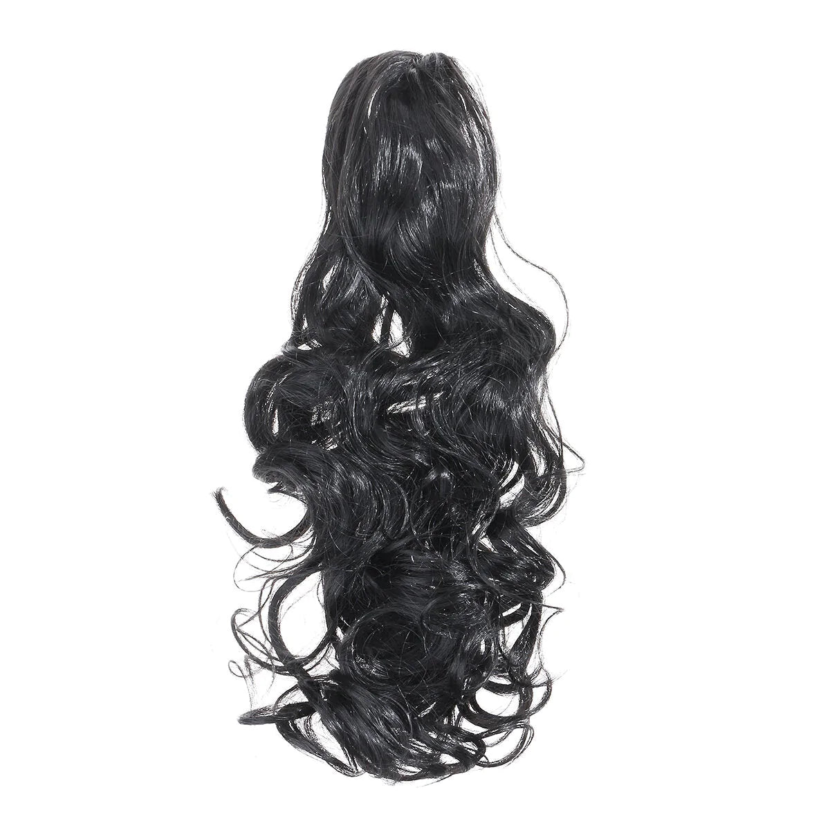 24" Long Hair Extension Bun Wig Ponytail - Matte High Temp Silk Fiber Claw Clip