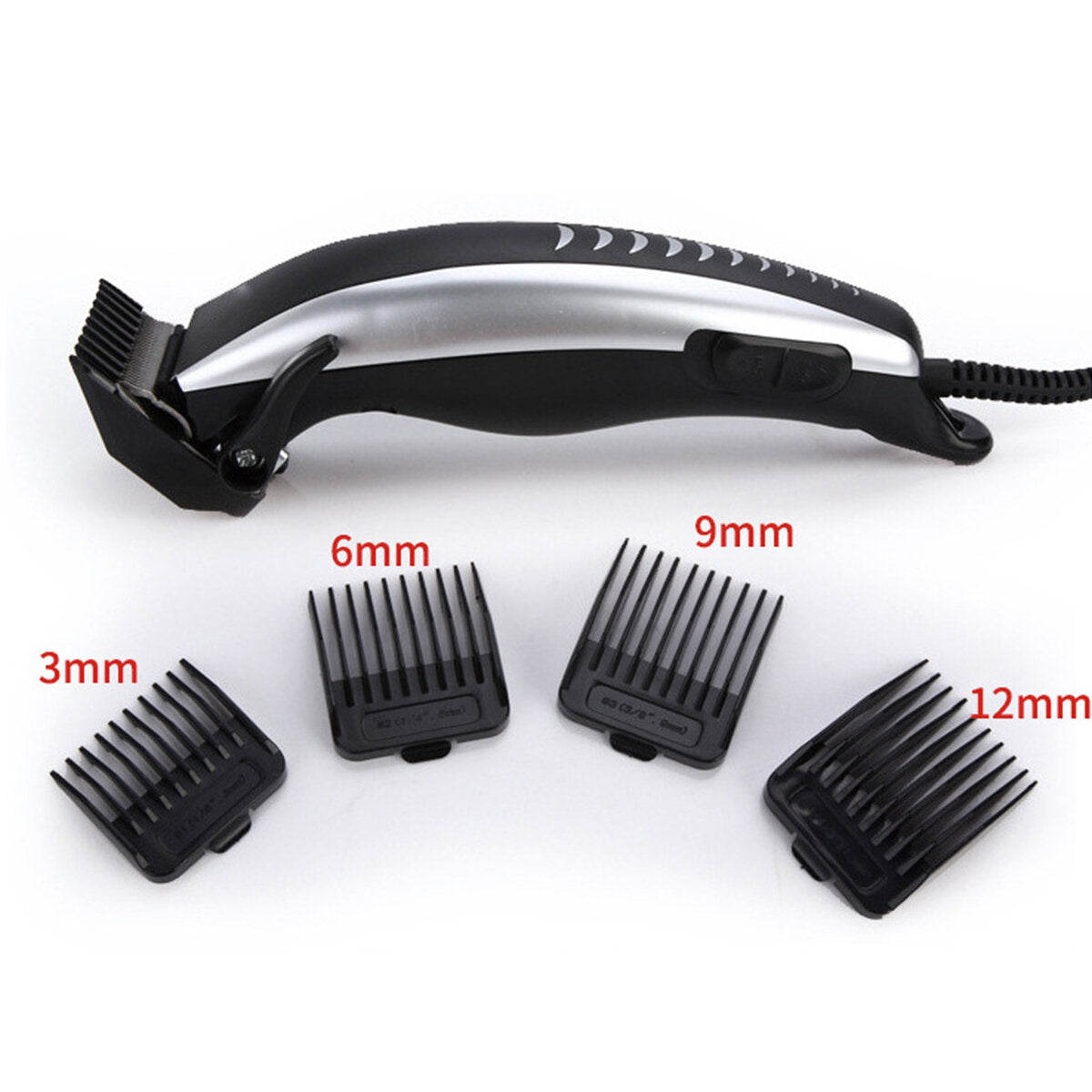 Electric Hair Trimmer for Men & Kids, Adjustable Hair Cutting Machine, Home Clipper with EU Plug