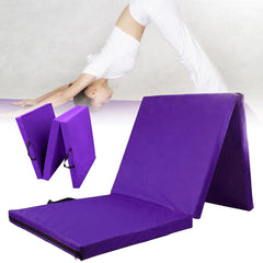 Tri-Folding Gymnastics Mat 180x60x5cm - Ideal for Dance, Exercise, Yoga, Fitness, and Sports