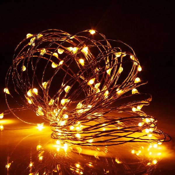 10M 100 LED USB Copper Wire Fairy Lights for Christmas Party Decor