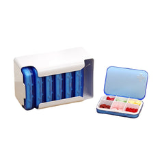 Weekly Pill Organizer Box - Tablet Holder & Drug Container for Home & Travel