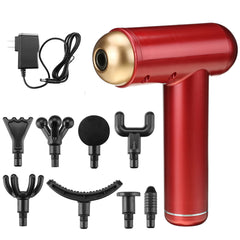 99 Gears LCD Touch Screen Electric Fascia Massager 9600rpm USB Rechargeable Muscle Relaxer with 8 Heads