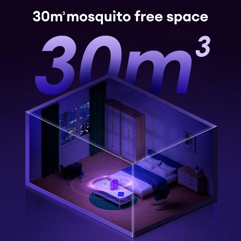 4-in-1 Foldable Electric Mosquito Swatter with UV Light, USB Rechargeable, 5W, Dual Safety Switch for Home & Outdoor Use