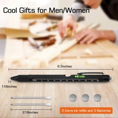9-in-1 Multi-Tool Stylus Pen: LED, Bottle Opener, Screwdriver & More