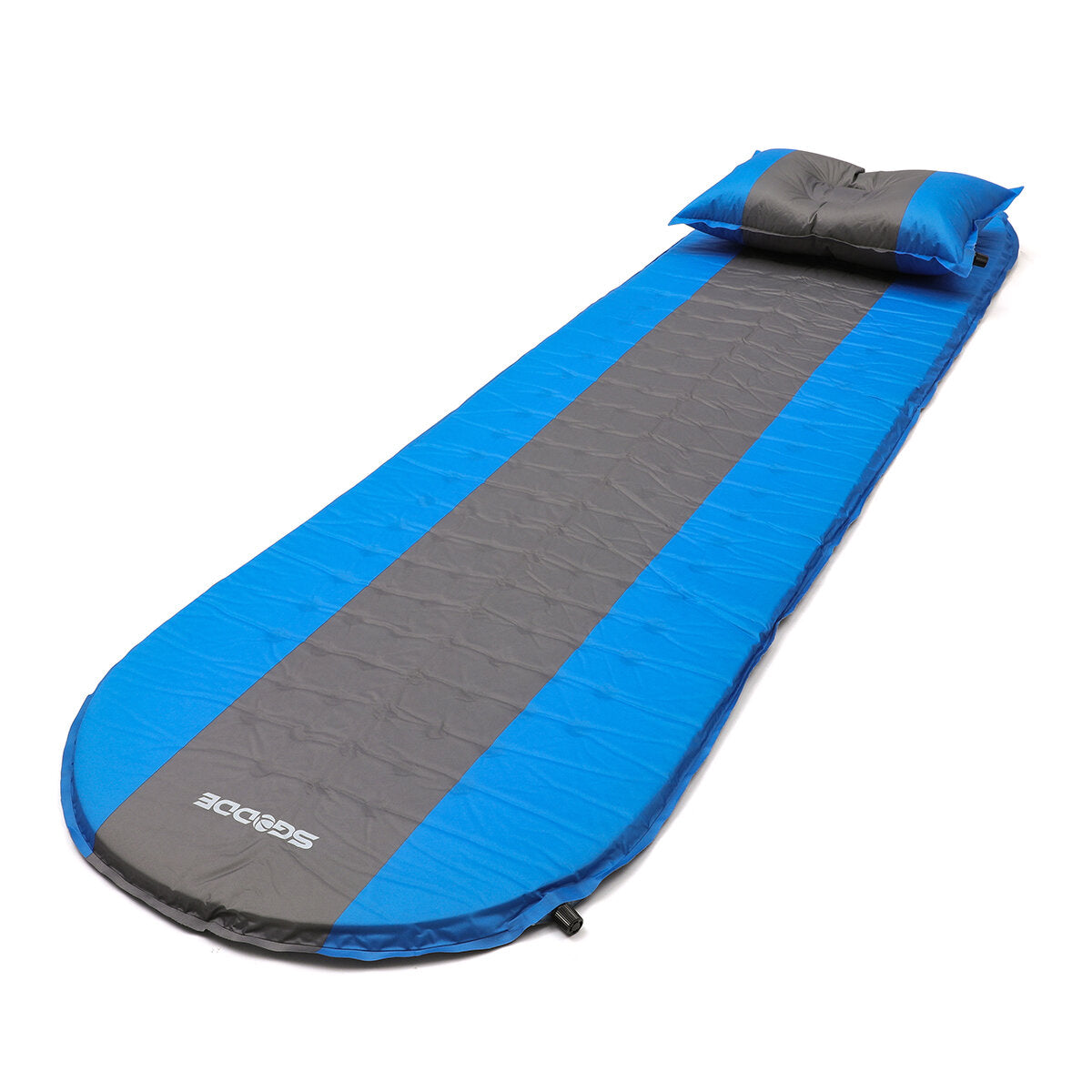 Self-Inflating Sleeping Mat with Pillow - Roll-Up Foam Bed Pad for Outdoor Camping & Hiking