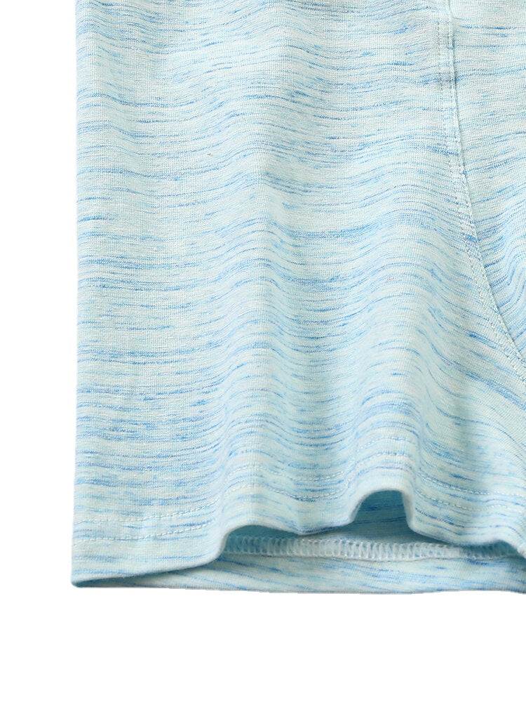 4er-Pack atmungsaktive, dünne Boxershorts aus Baumwolle für Herren mit U-konvexem Beutel