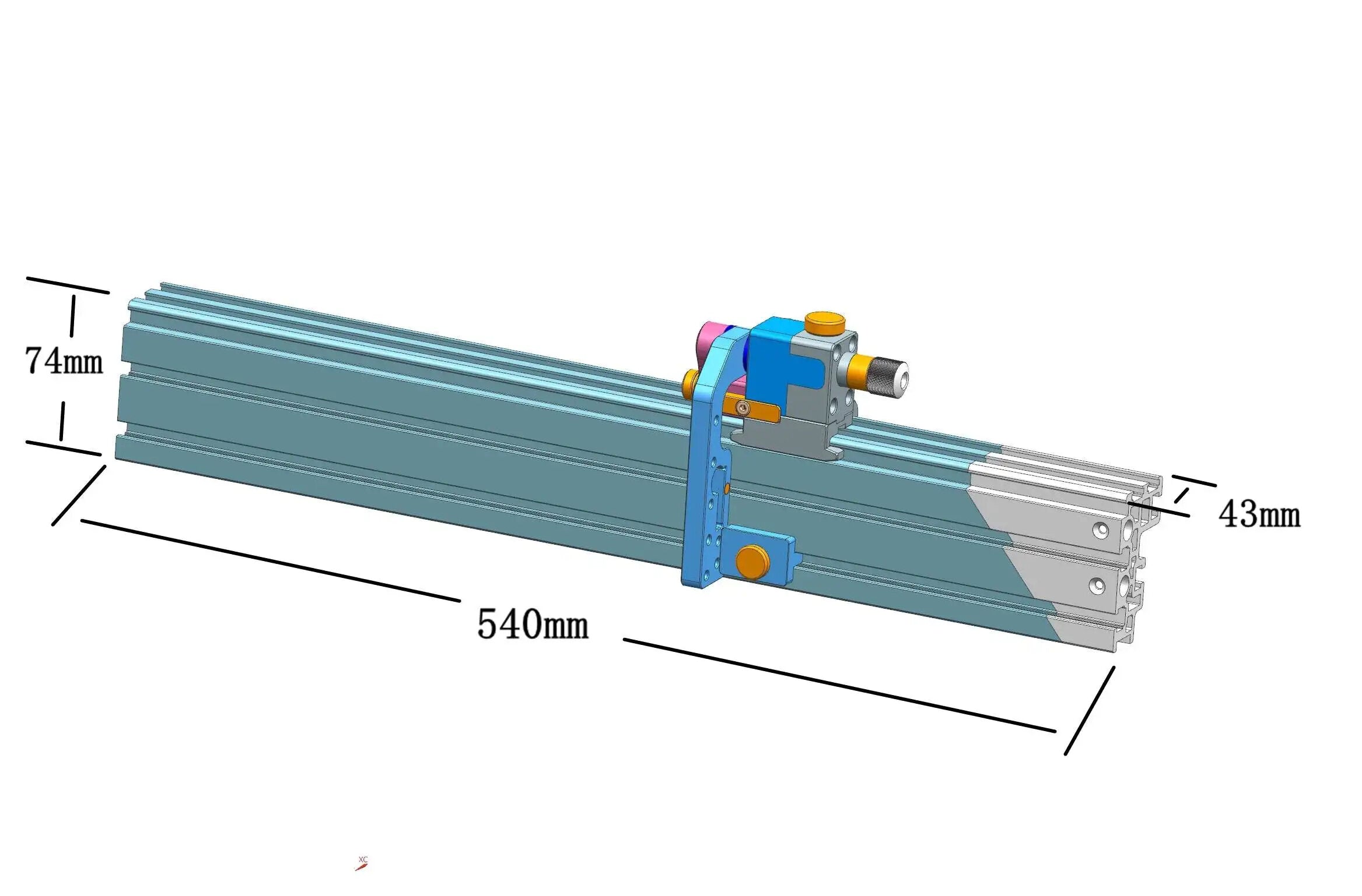 0-70 Degree Miter Gauge with 850mm Fence for Woodworking Table Saw Router - Precision Angle Setting