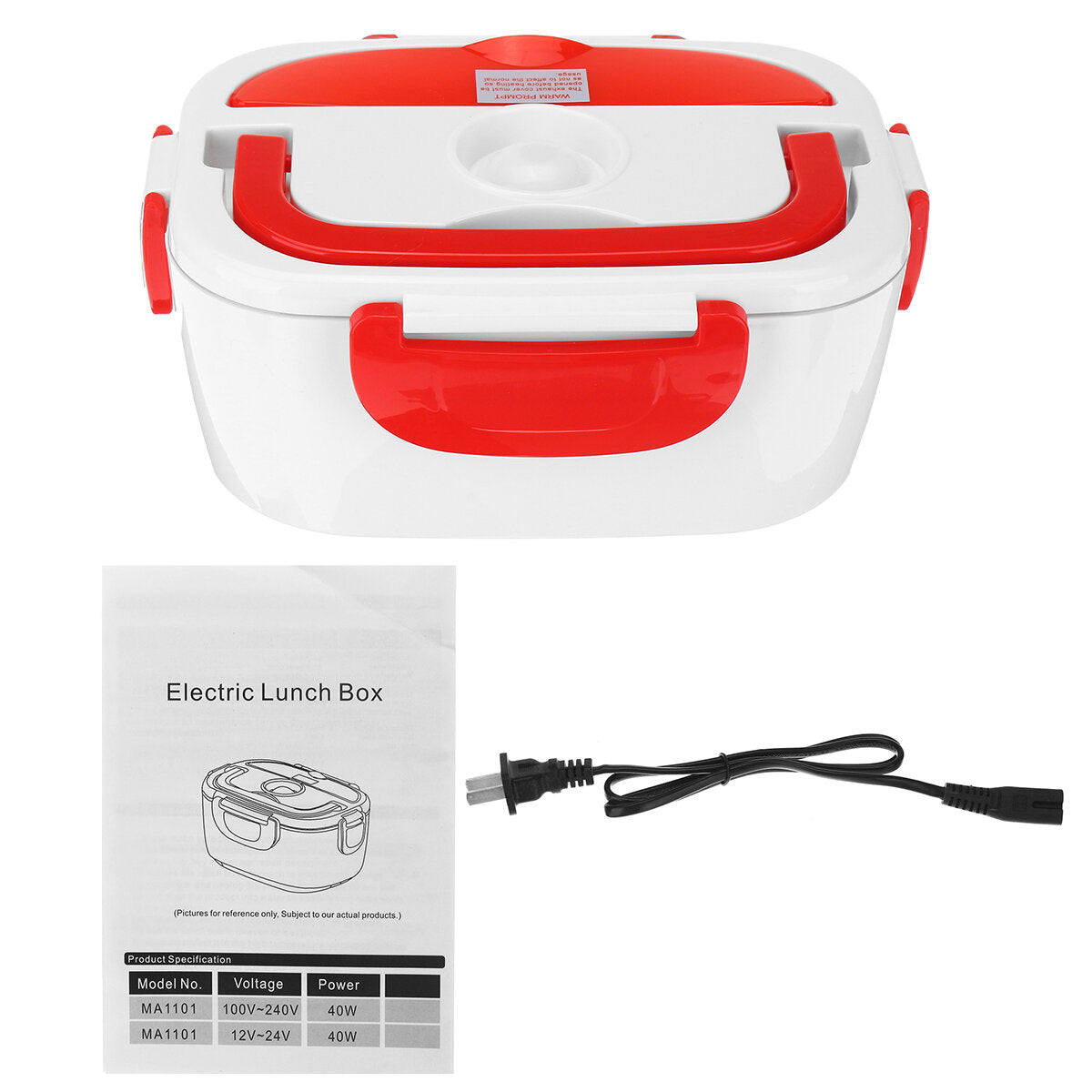 110V Portable Heating Lunch Box - Thermostat Food Warmer & Mini Rice Cooker