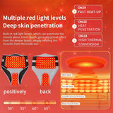 Red Light Therapy Wrap with Vibration Massage, 3-Level Heated Abdominal Pad for Menstrual Cramps, Hip & Waist Pain Relief